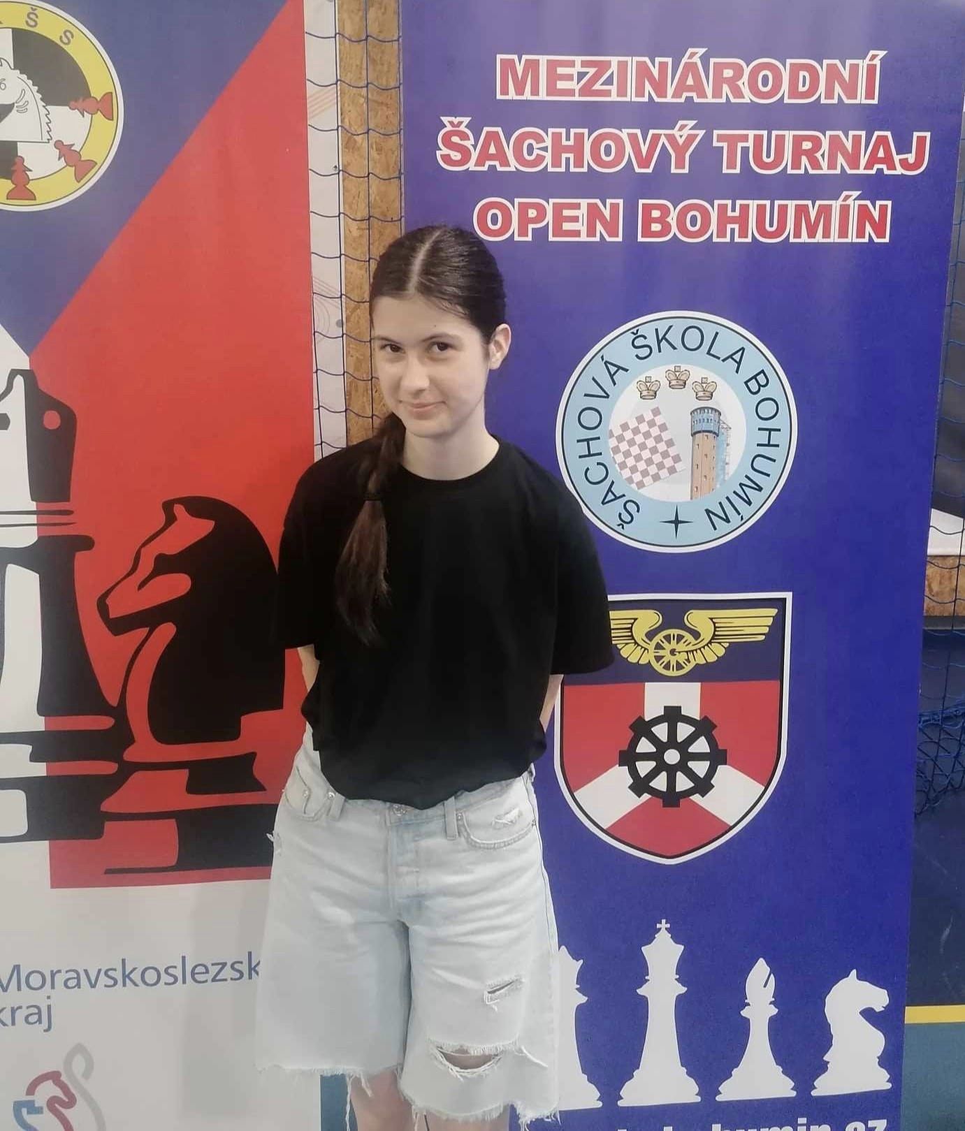 Antonina Skorupa trzecią kobietą Międzynarodowego Turnieju Szachowego w Bohuminie (Czechy)